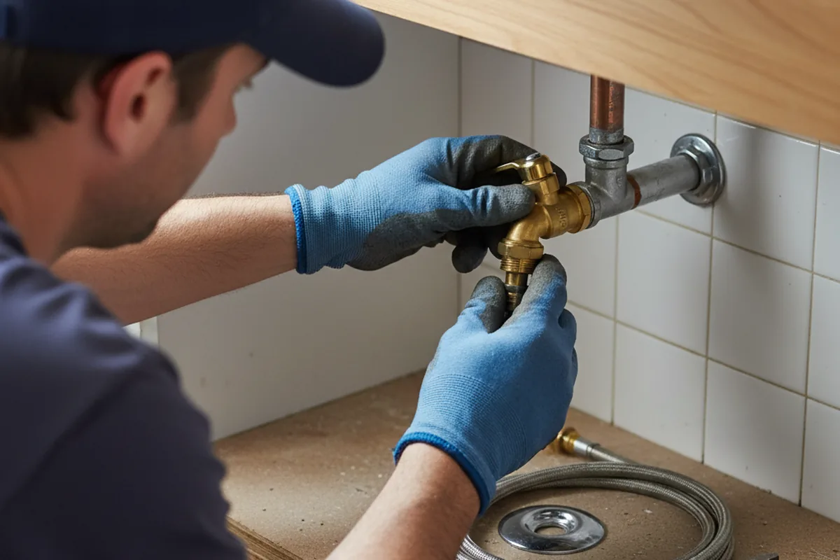 Shutoff valve and fitting work during Emergency Plumbing in Folsom
